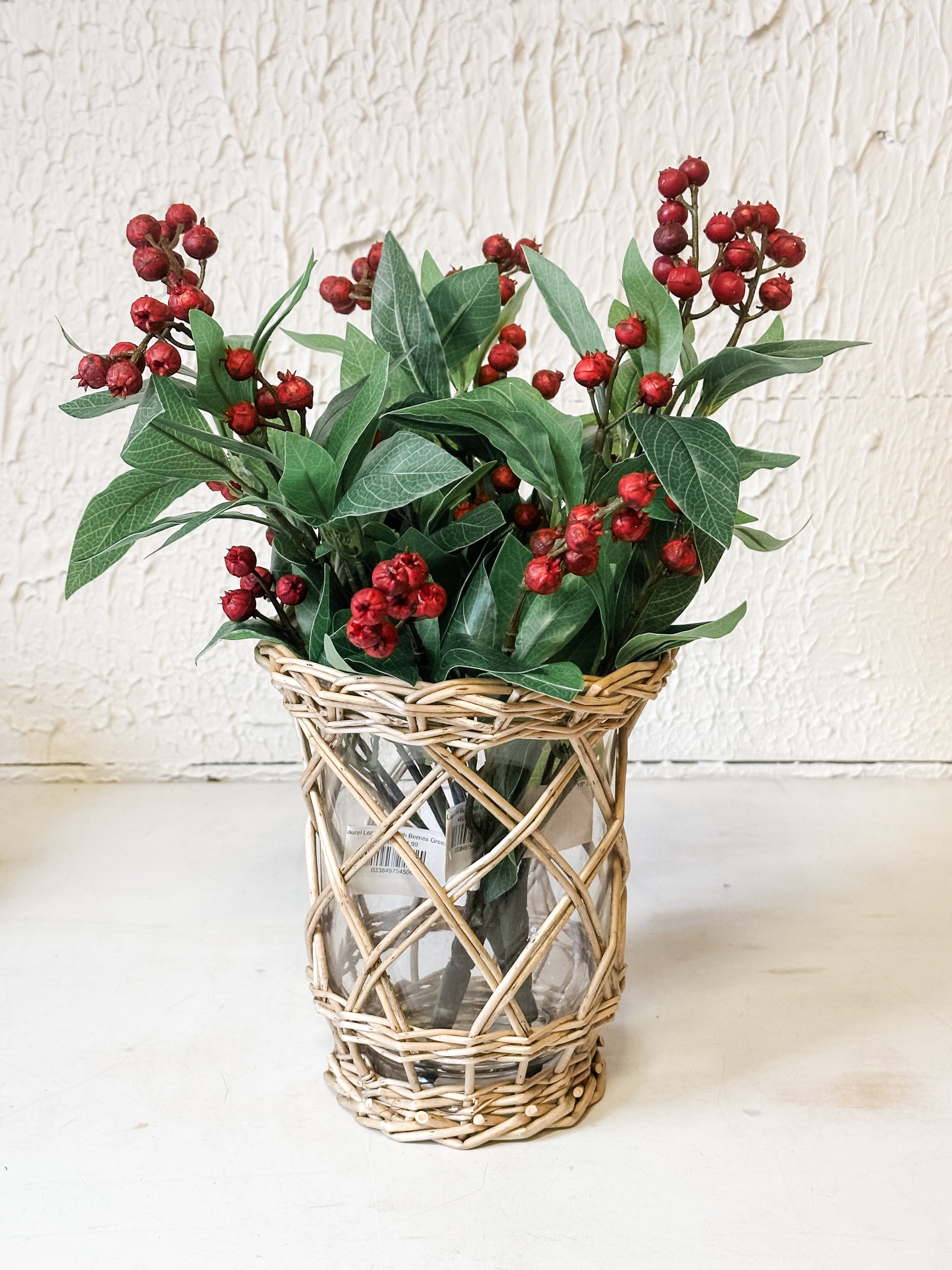 willow wrapped jar at The Rustic Barn in Killingworth CT