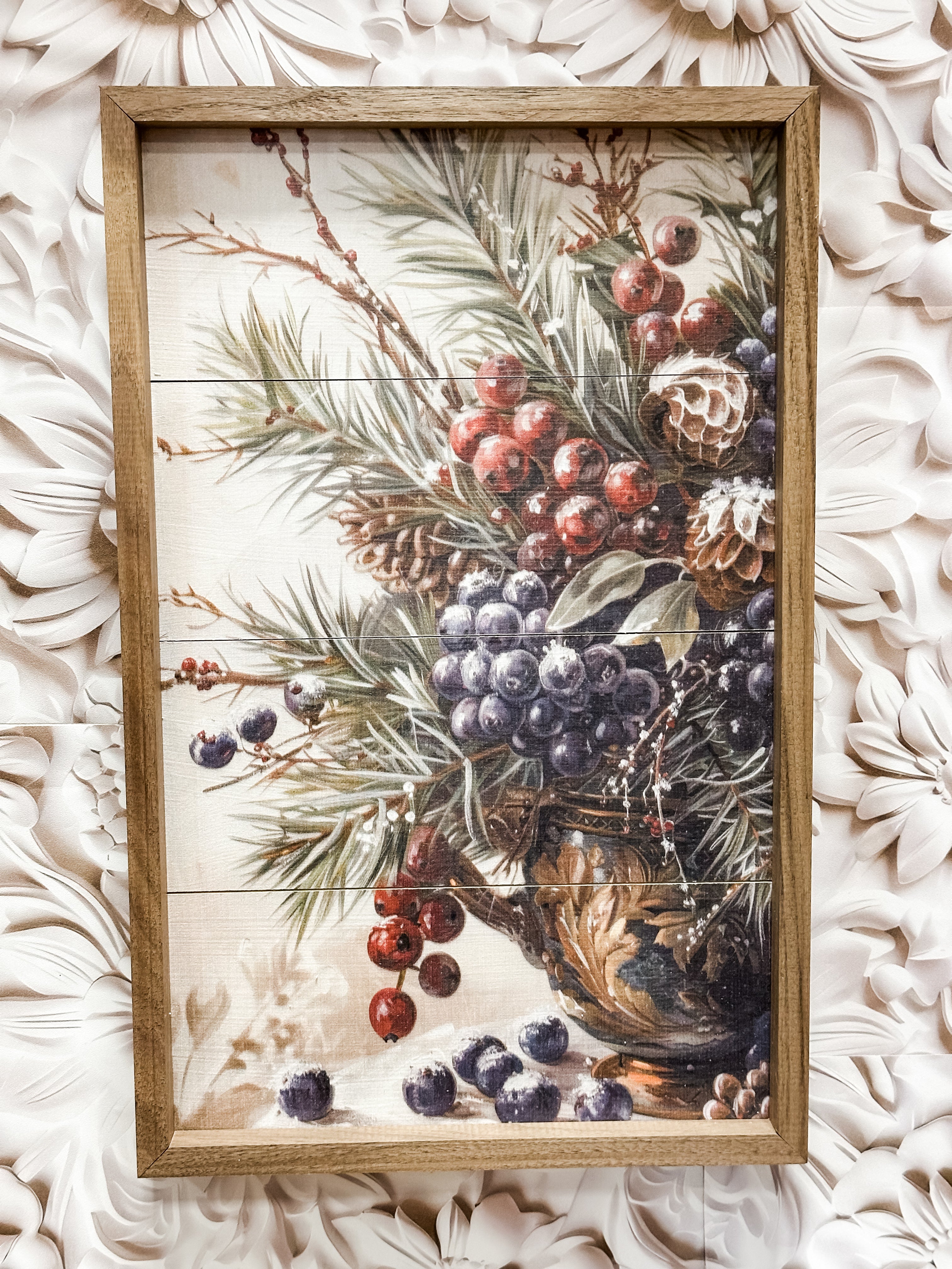winterberry mix wooden wall decor at The Rustic Barn in Killingworth CT