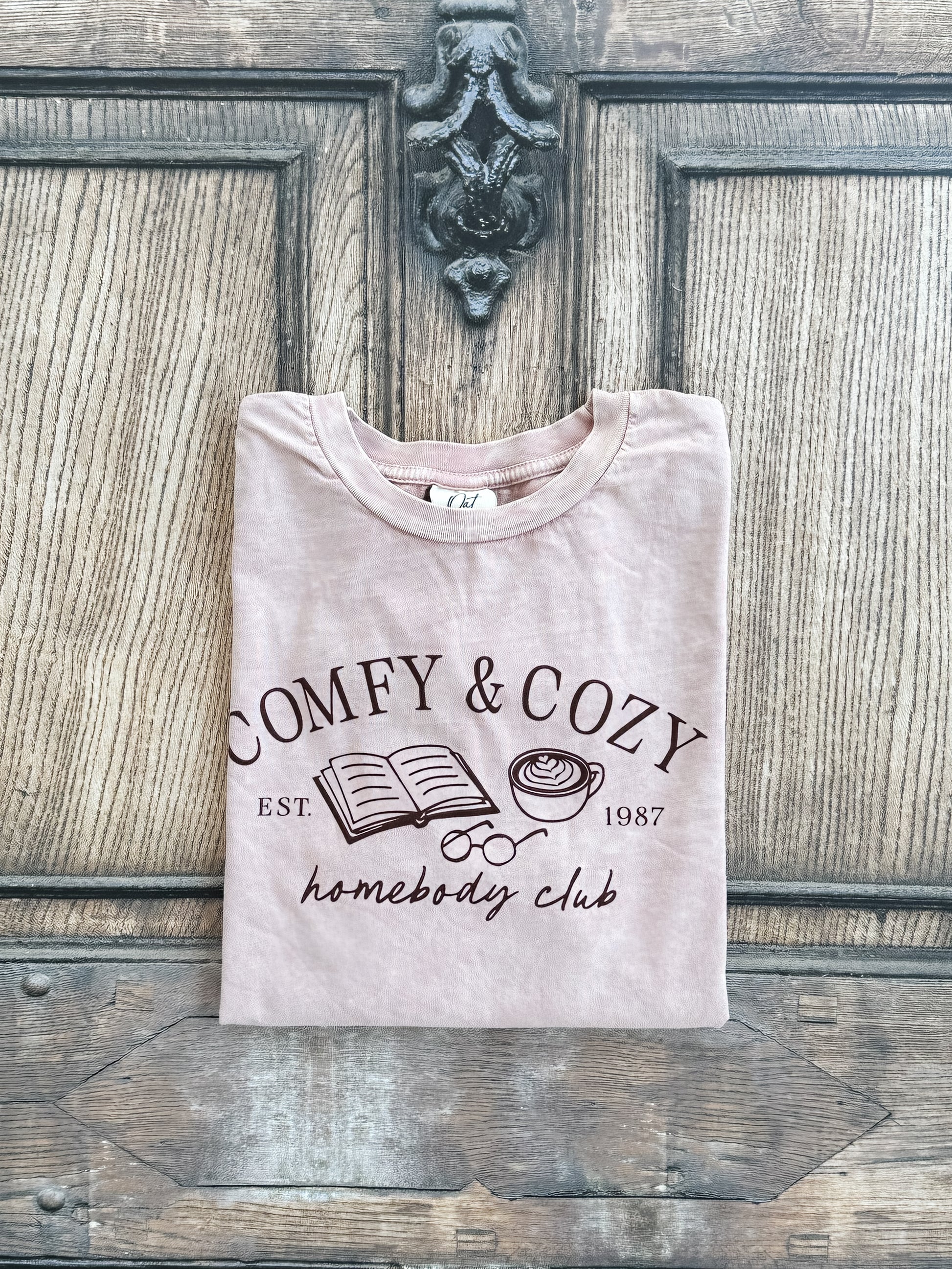 women's long sleeve cotton shirt for fall with saying on front at The Rustic Barn in Killingworth CT