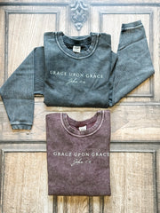 women's long sleeve cotton thermal pullover with bible verse at The Rustic Barn in Killingworth CT