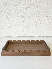 wooded scalloped trays in 3 colors at the rustic barn in killingworth ct