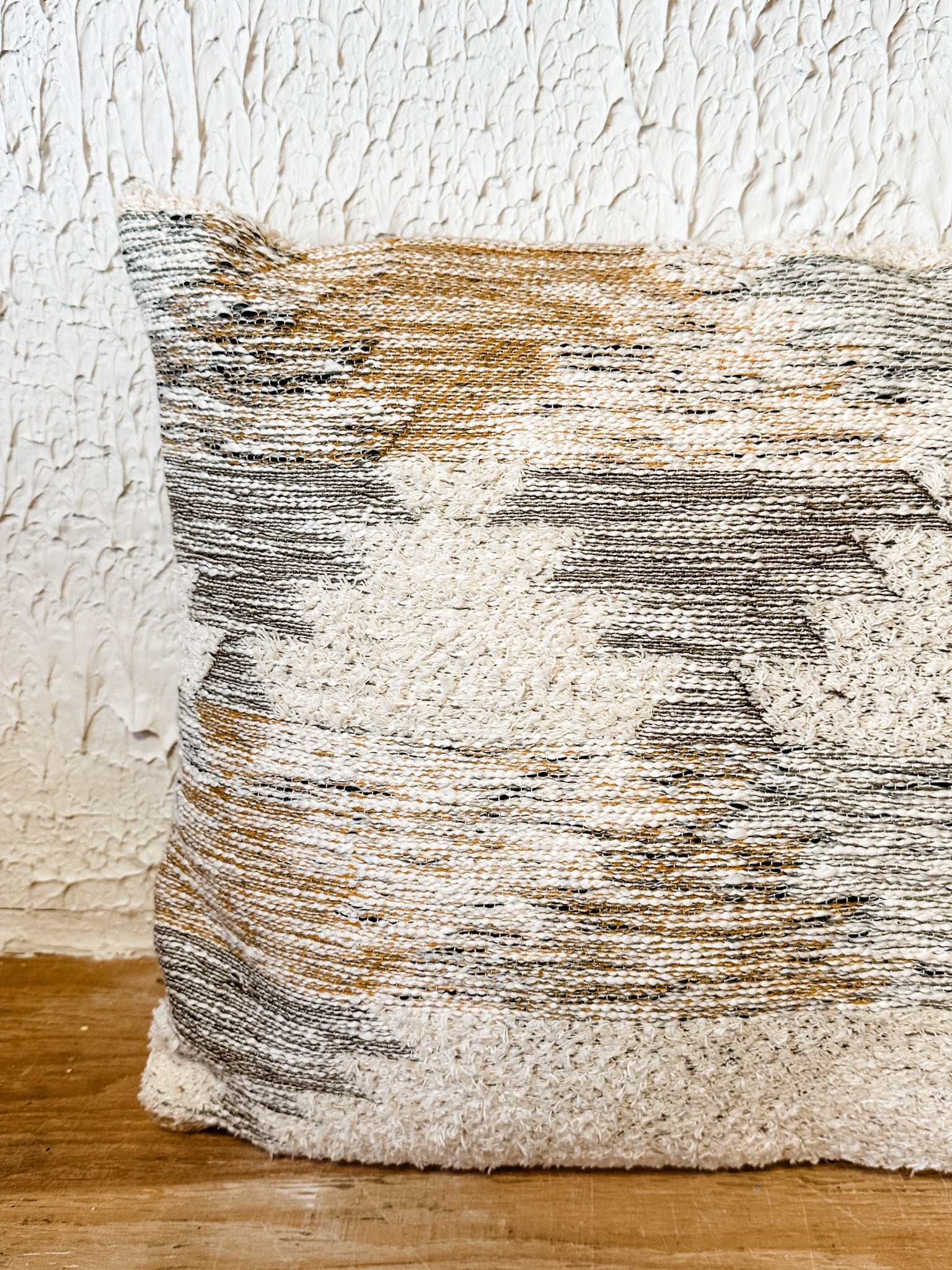 woven cotton blend lumbar pillow at the rustic barn in killingworth ct