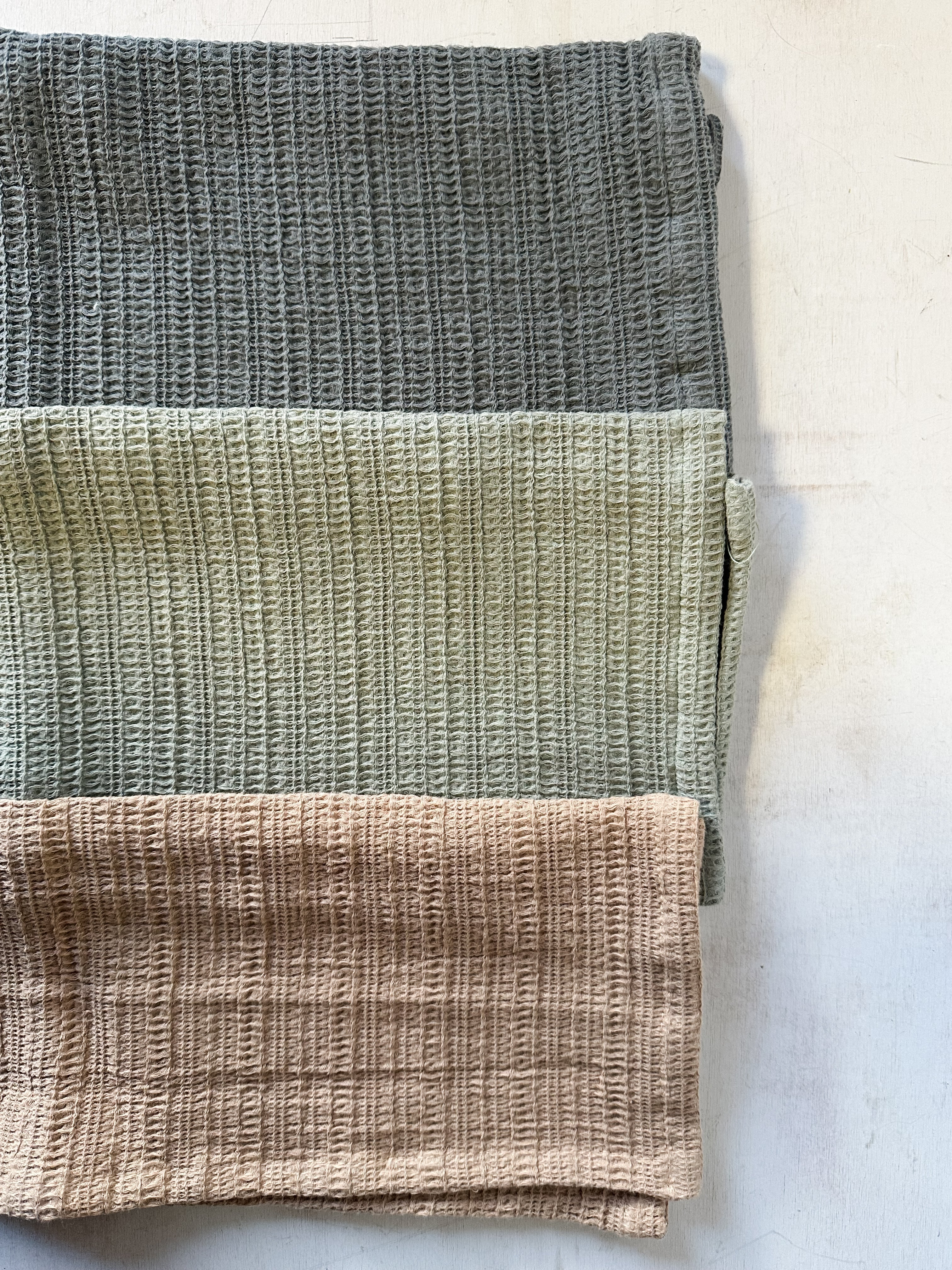 Woven Cotton Waffle Weave Tea Towel at the Rustic Barn in Killingworth, CT