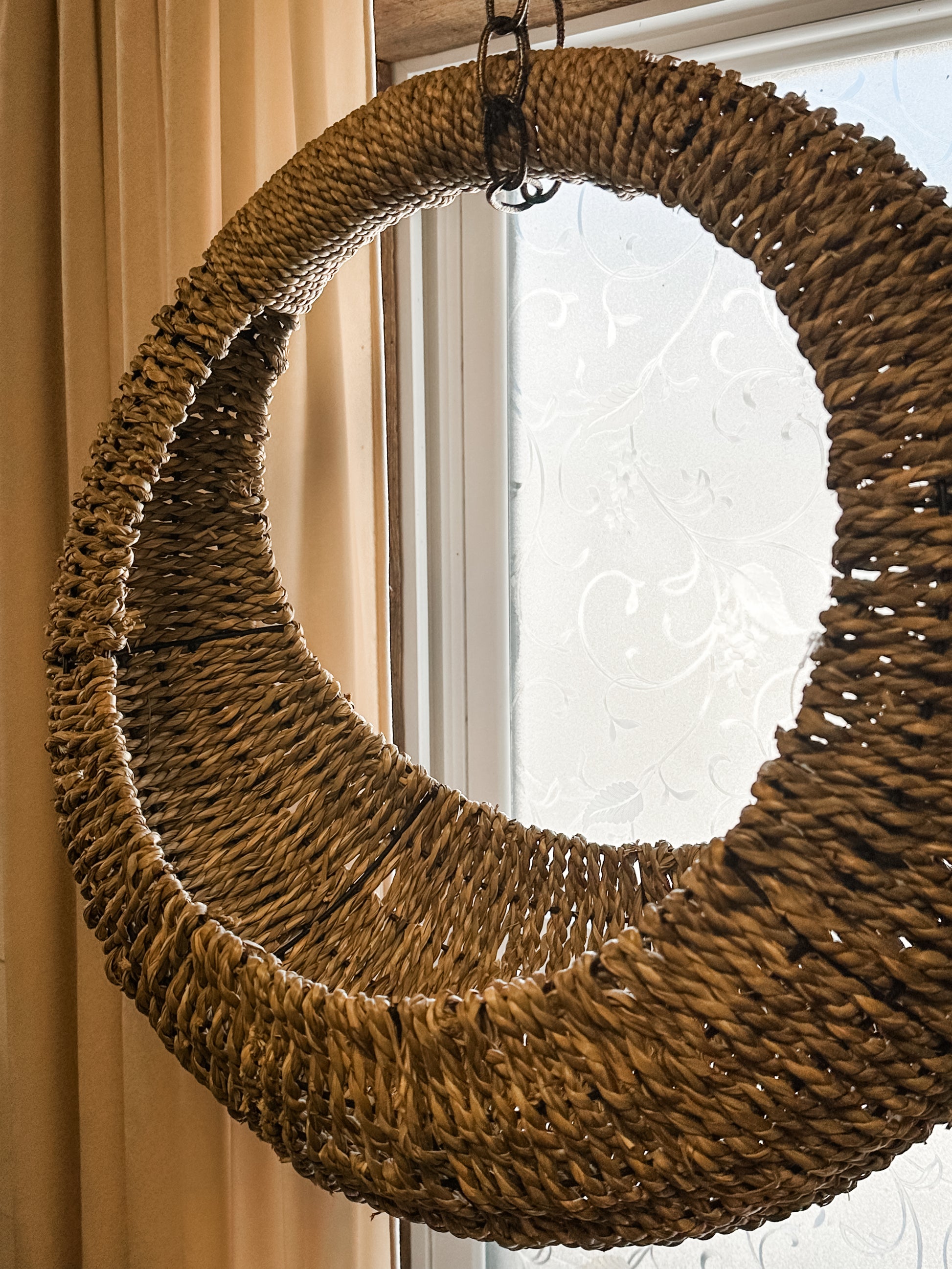 Woven Vine Wall Basket at the Rustic Barn in Killingworth, CT