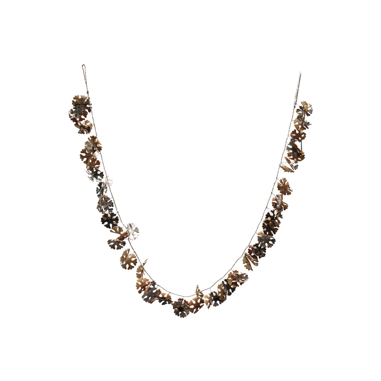 72"L x 4"H Birch Bark Snowflake Garland, Natural