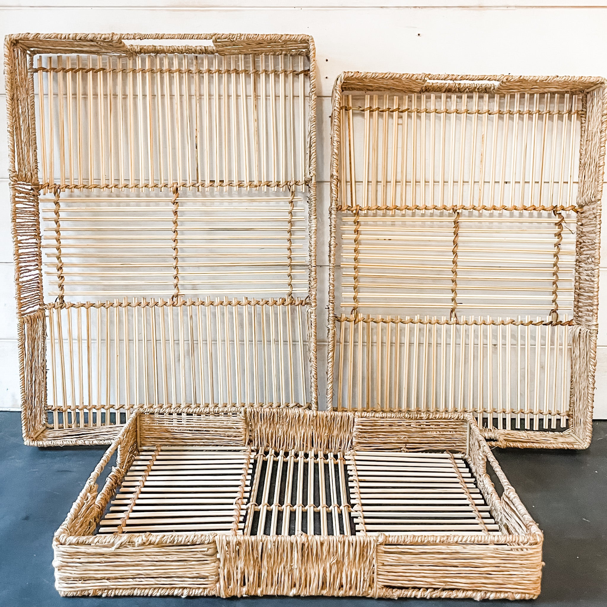 Hand-Woven Decorative Bamboo Tray