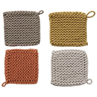 Cotton Crocheted Pot Holders - The Rustic Barn CT