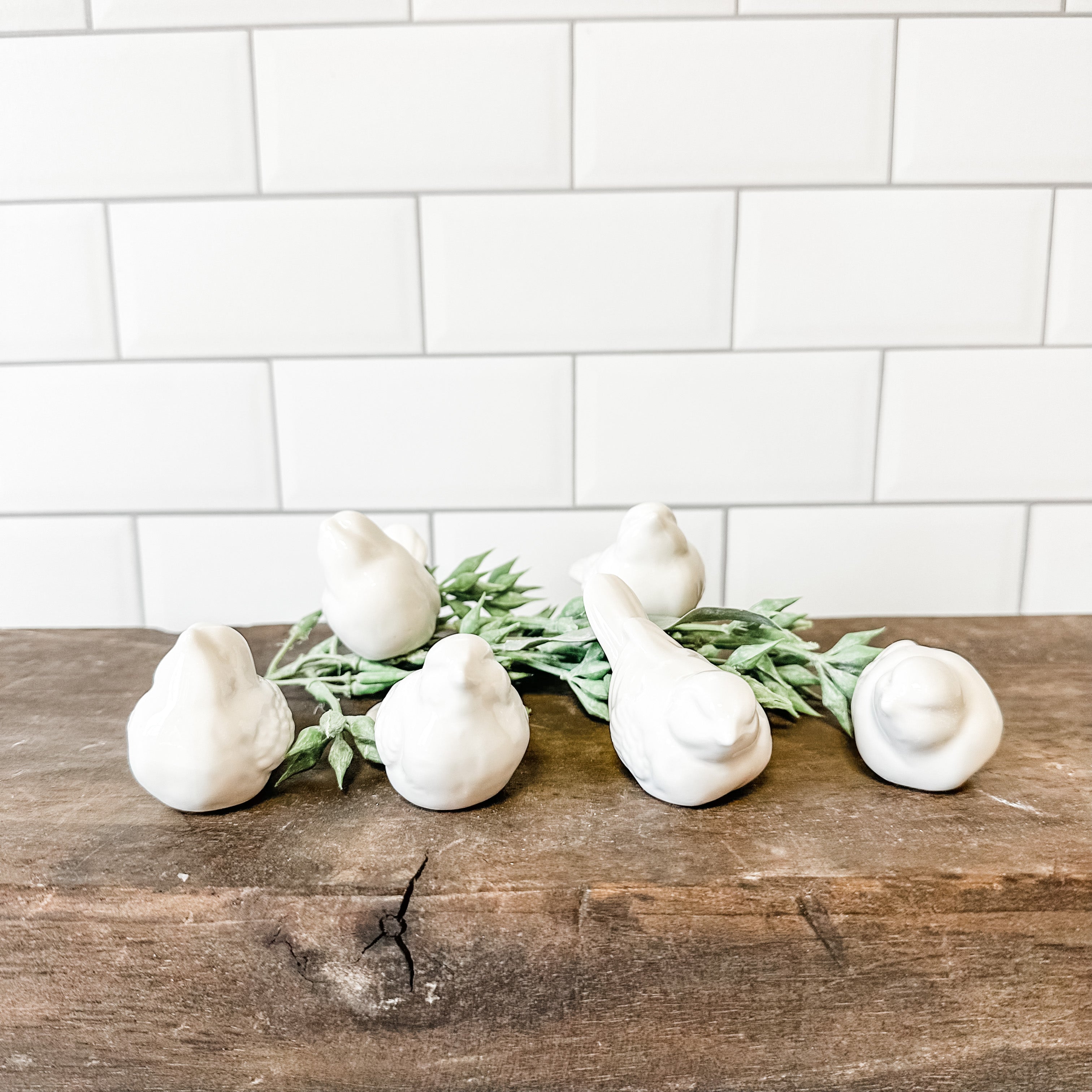 ceramic white birds the rustic barn ct