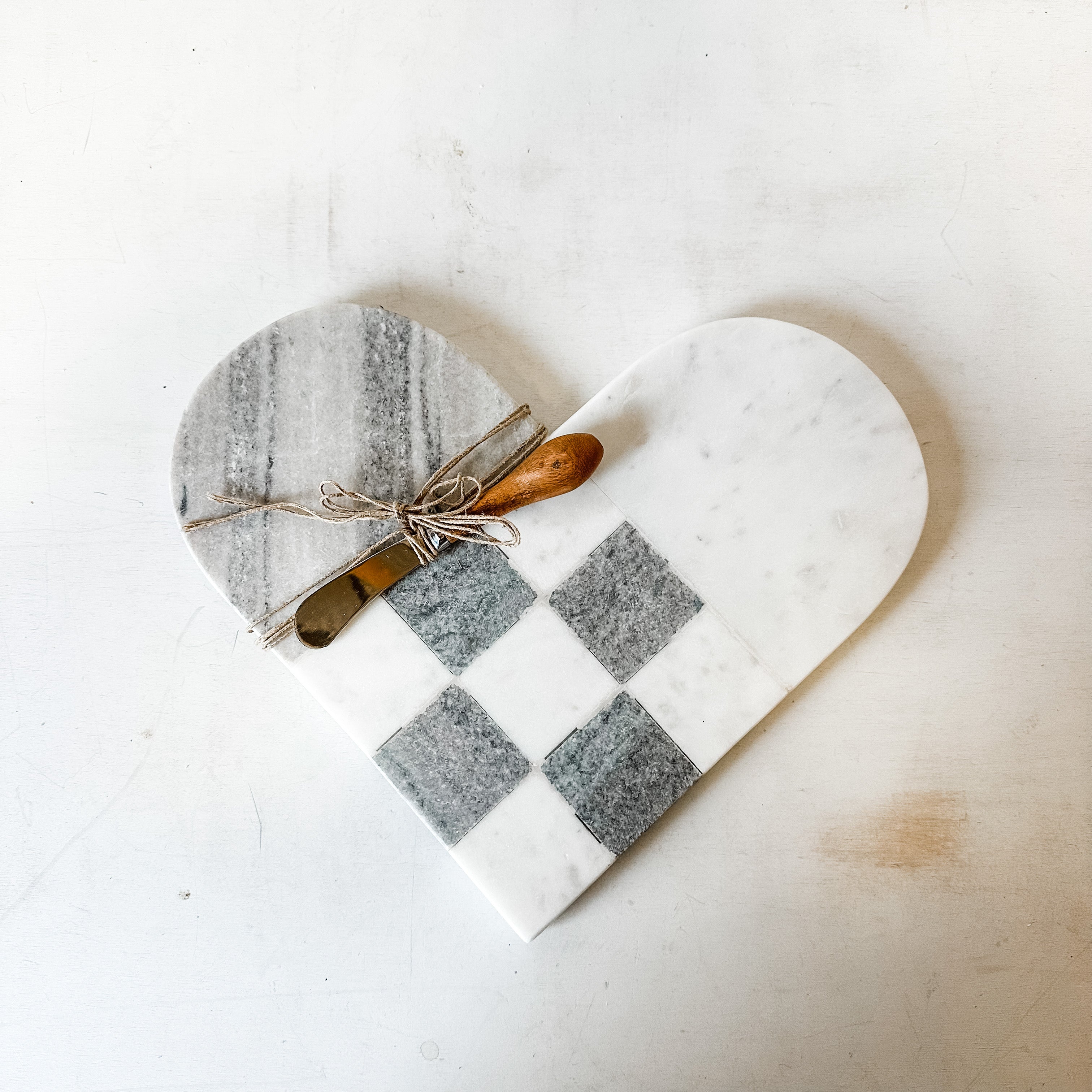 white and gray marble heart cheese board the rustic barn ct