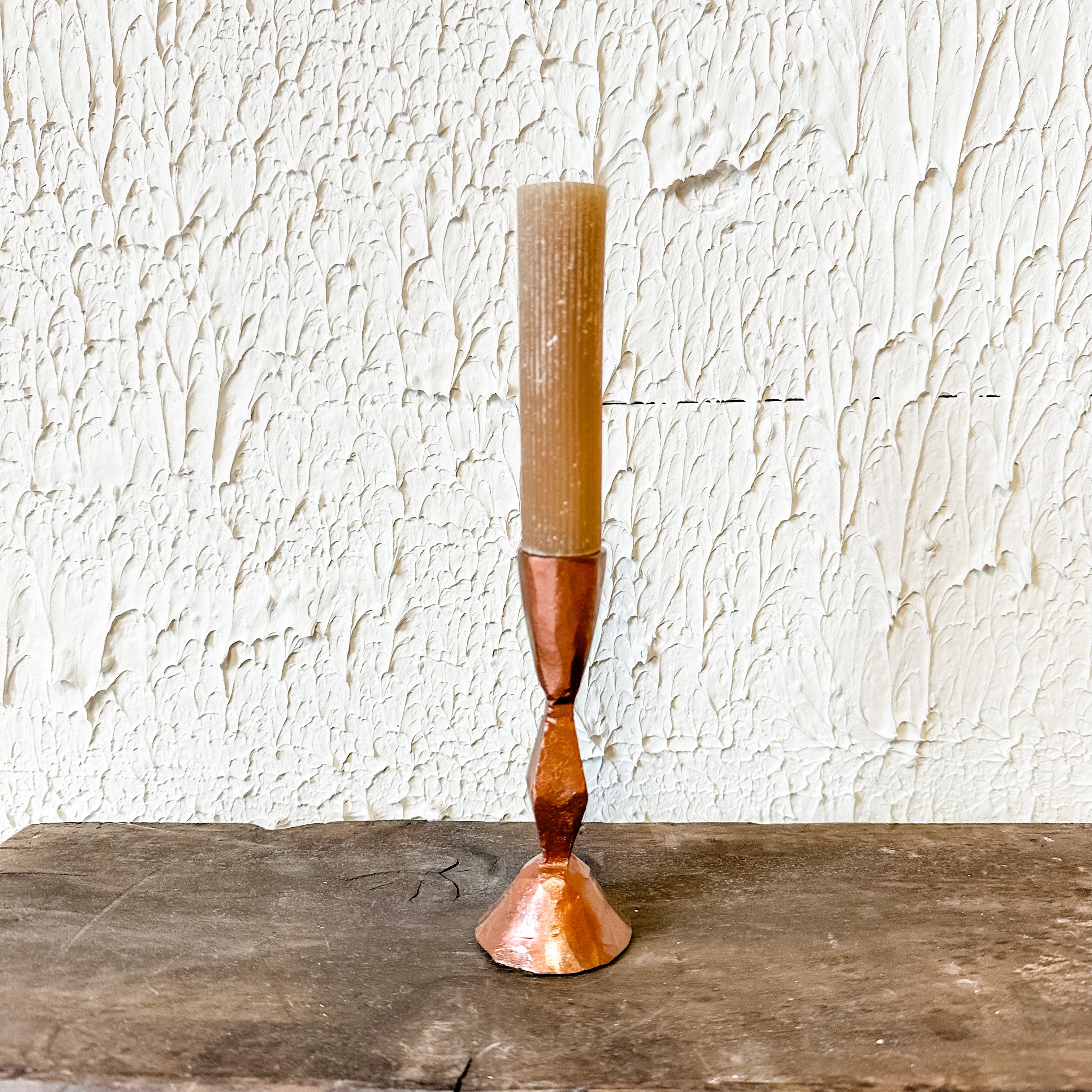 metal taper hand forged candle holder