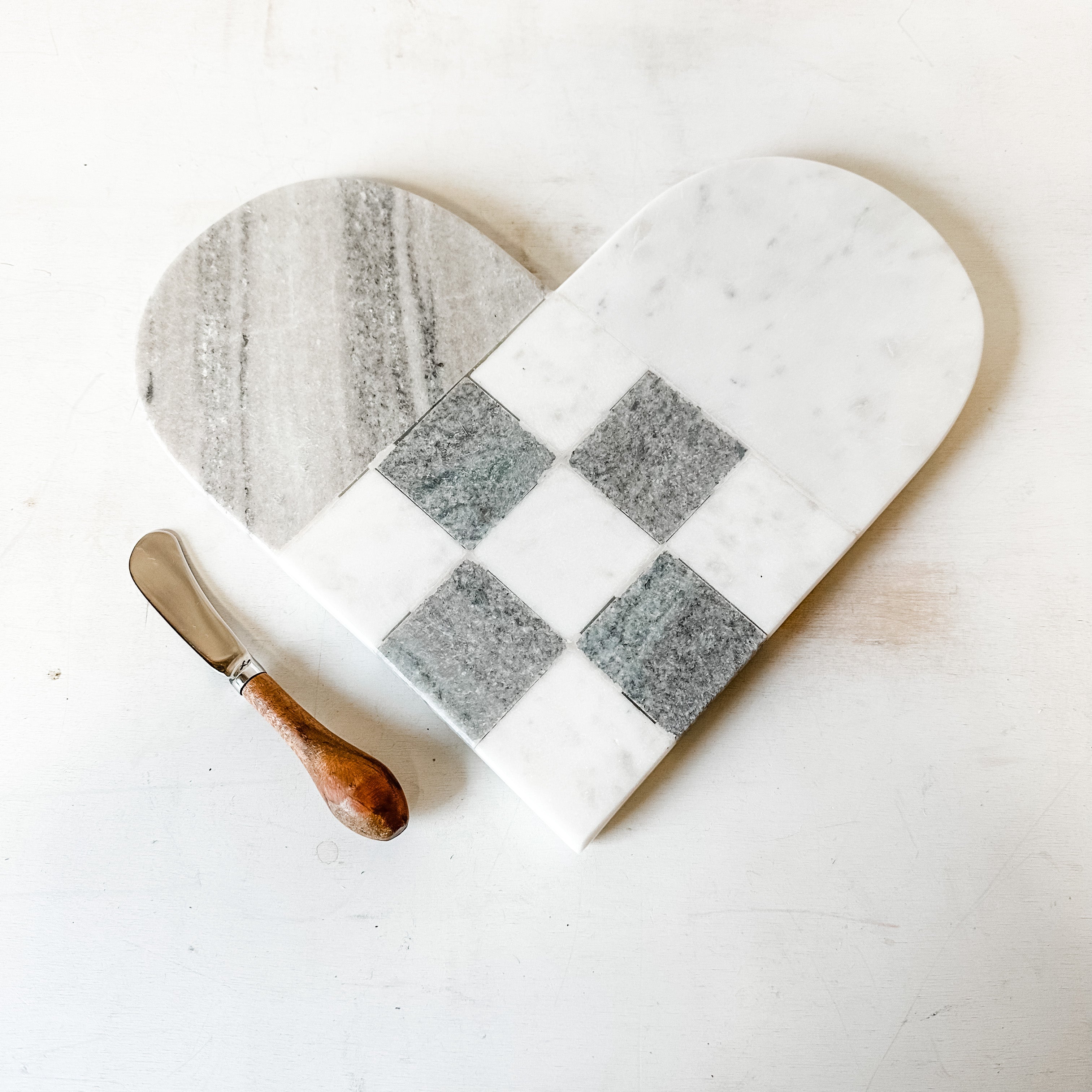 marble heart cheese board white and gray the rustic barn ct