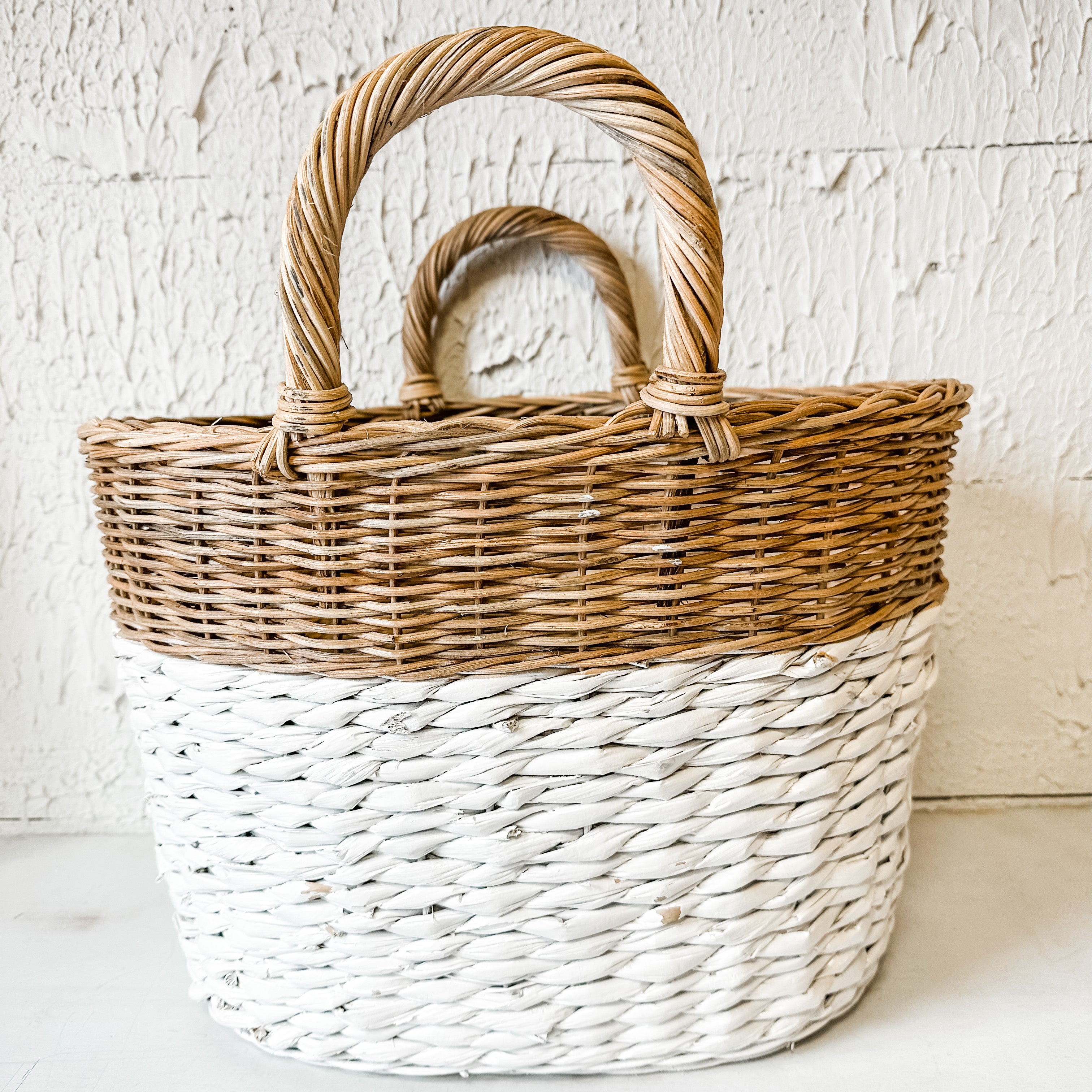 Two-Tone Handled Baskets