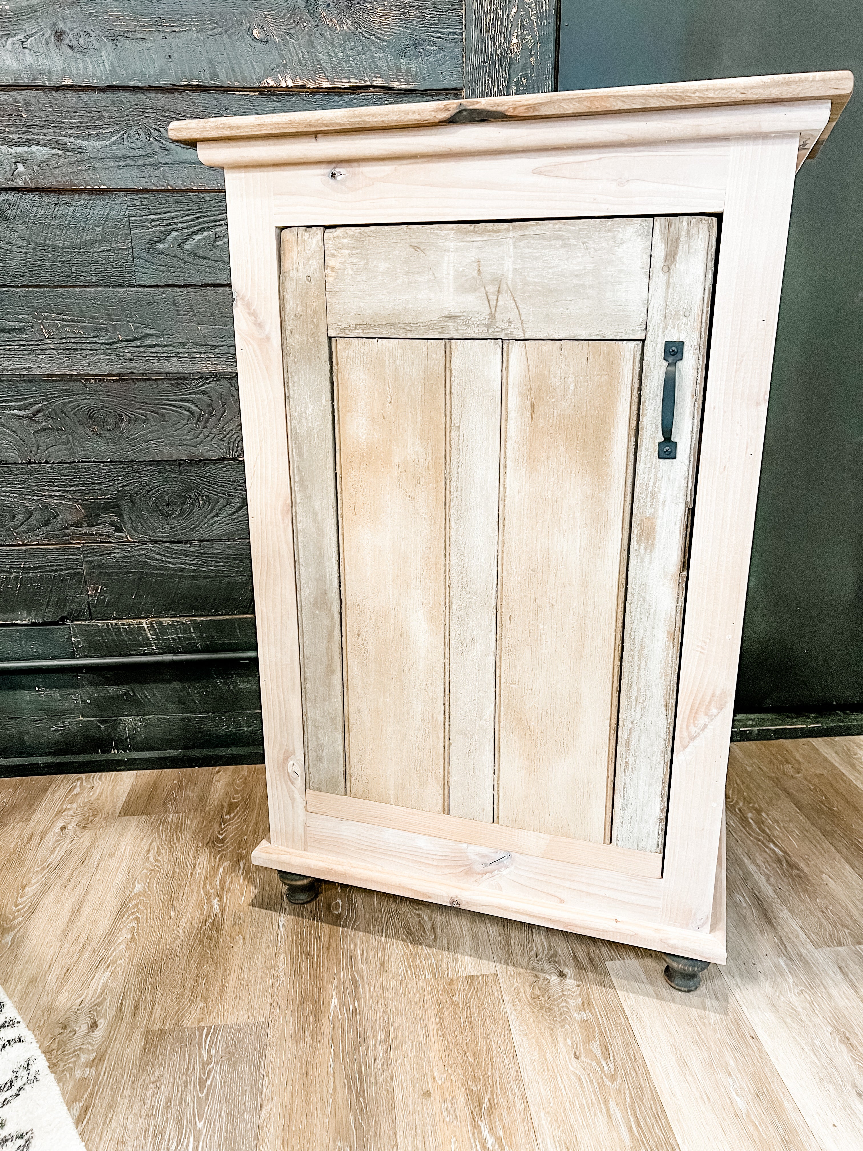 Hand-Made Cabinet With Reclaimed Door