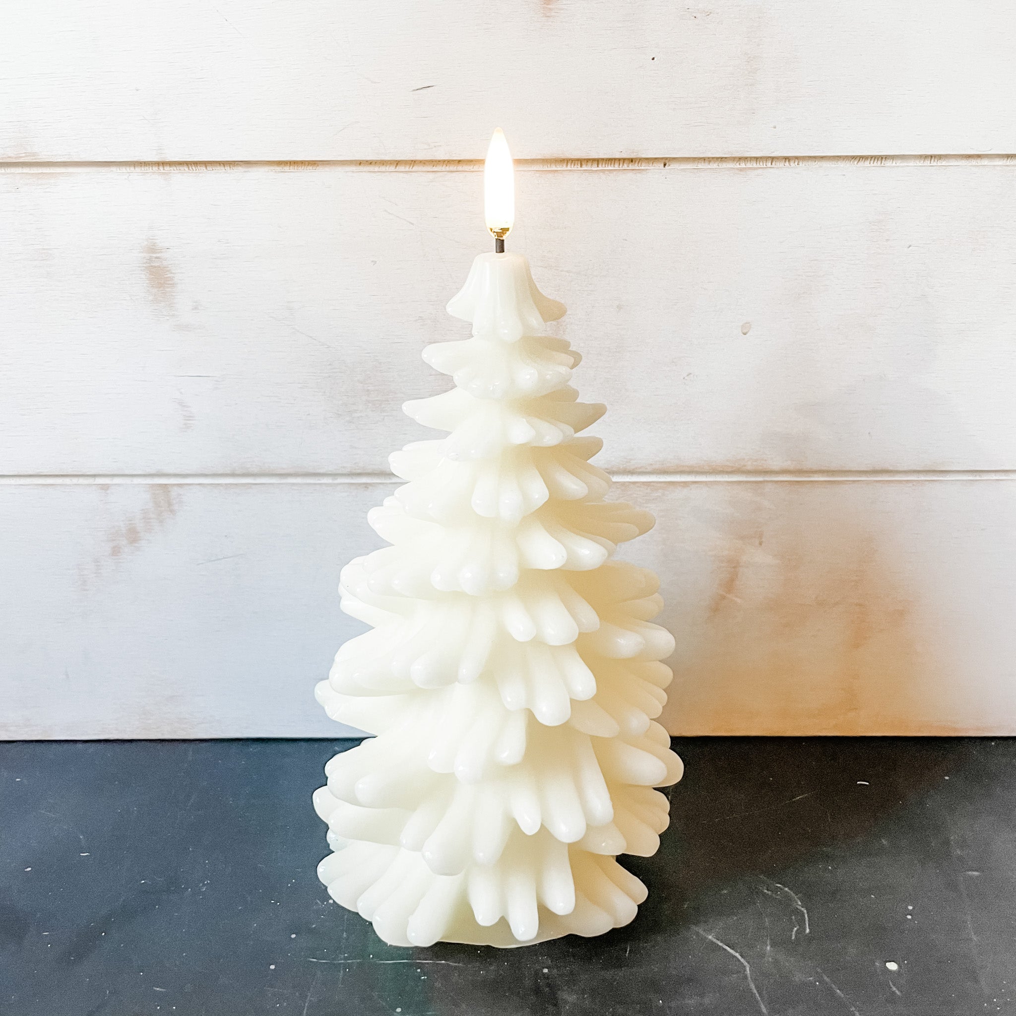 Ivory Christmas Tree Candle