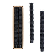 Unscented Hobnail Taper Candles, Black